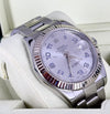 Rolex Datejust II Arbic Silver Dial B&P White Gold Bezel