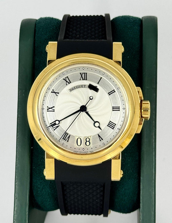 Marine Big Date Marine Yellow Gold With Papers (NEW STRAP)