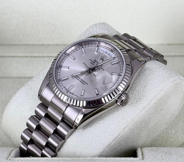 Rolex Day-Date 36 White Gold President 2006 Full Set