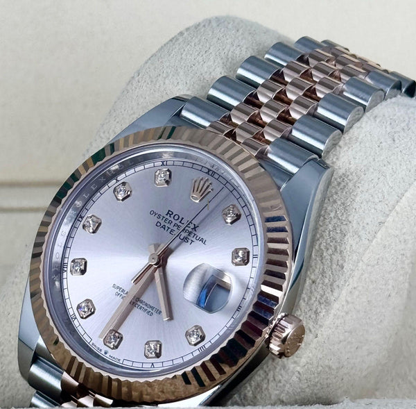 Rolex Datejust 41 2023 Sundust Diamonds Dial 2023 Like New Full Set