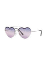 Miu Miu Women Sunglasses Silver 58 mm