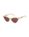 Gucci Women Sunglasses Beige 55 mm