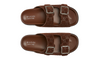 Gucci slide sandal "Brown GG suede"