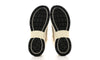 Chanel Fabric & Laminated White, Gold & Silver Low Top Sneakers