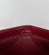 Burgundy Chanel Clutch Bag