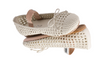 Miu Miu mesh-design ballet flats "Ivory"