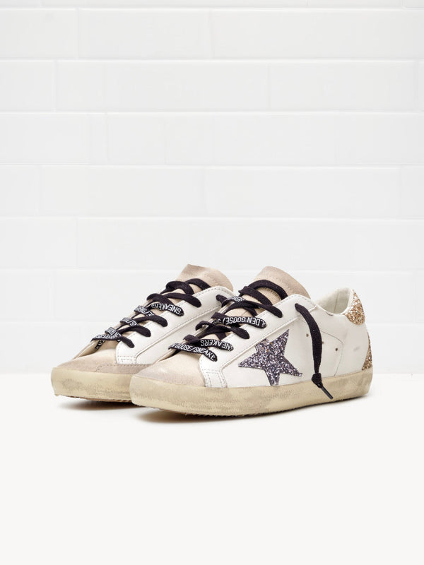 Sneaker Super Star Woman white grey black "ULTIMI PEZZI"