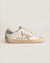 Super-Star bio-based con stella in canvas e talloncino in pelle glitter