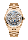 Overseas Perpetual Calendar Ultra-Thin Skeleton 41.5mm Pink Gold Automatic Watch