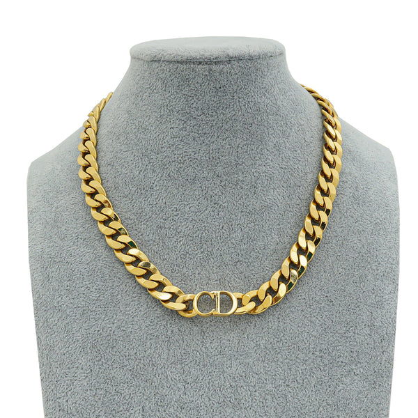 Christian Dior Gold Finish 30 Montaigne Choker Necklace