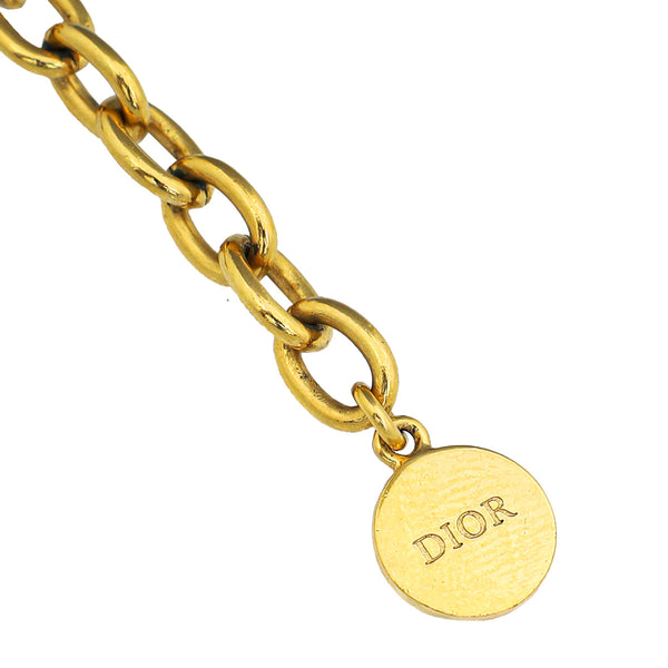 Christian Dior Gold Finish 30 Montaigne Choker Necklace