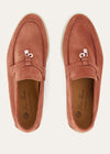 Women's Summer Charms Walk Orange Suede Loafers