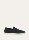 Men's Dark Green Suede Summer Walk Loafers