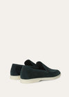 Men's Dark Green Suede Summer Walk Loafers