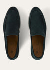 Men's Dark Green Suede Summer Walk Loafers