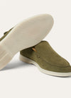Men's Murano Green Suede Summer Walk Loafers