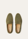 Men's Murano Green Suede Summer Walk Loafers