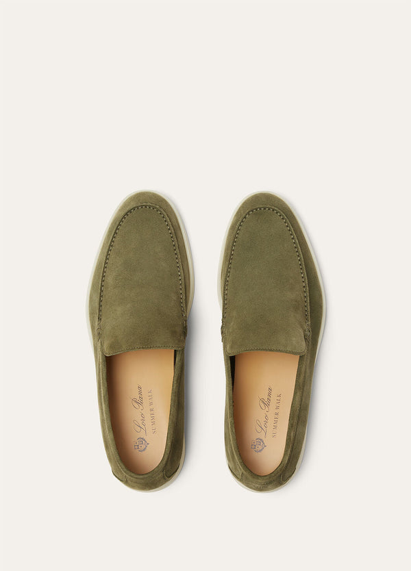 Men's Murano Green Suede Summer Walk Loafers