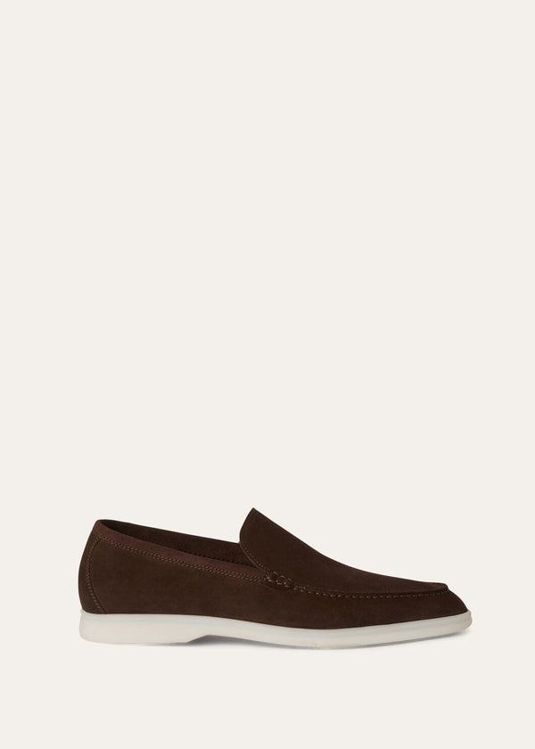 Men's Chocolate Suede Summer Walk Loafers