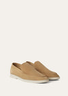 Men's Khaki Suede Summer Walk Loafers
