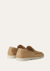 Men's Khaki Suede Summer Walk Loafers