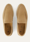 Men's Khaki Suede Summer Walk Loafers