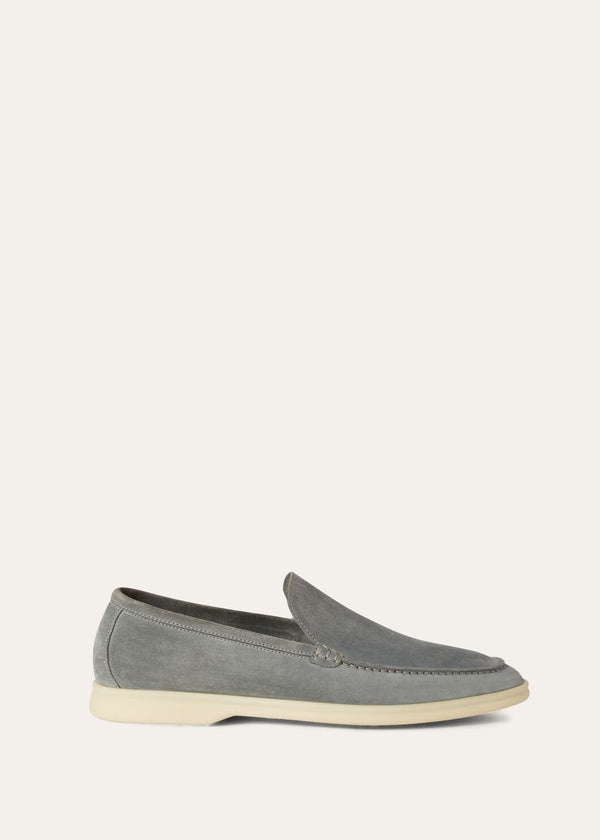 Men's Summer Walk Loafers in Grey Suede
