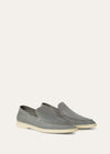 Men's Summer Walk Loafers in Grey Suede