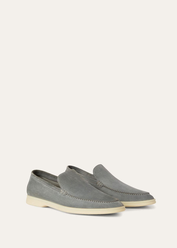 Men's Summer Walk Loafers in Grey Suede