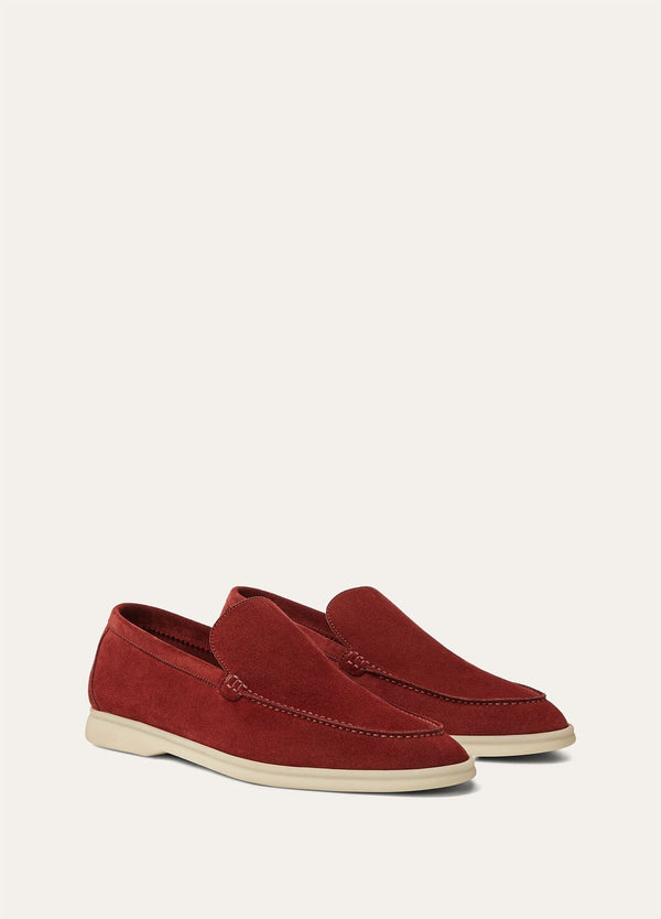 Men's Red Suede Summer Walk Loafers