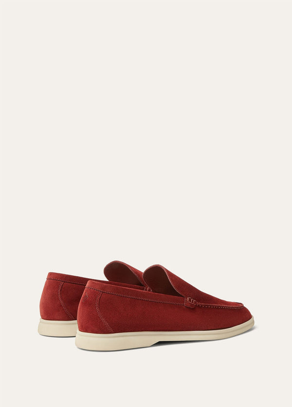 Men's Red Suede Summer Walk Loafers