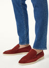 Men's Red Suede Summer Walk Loafers