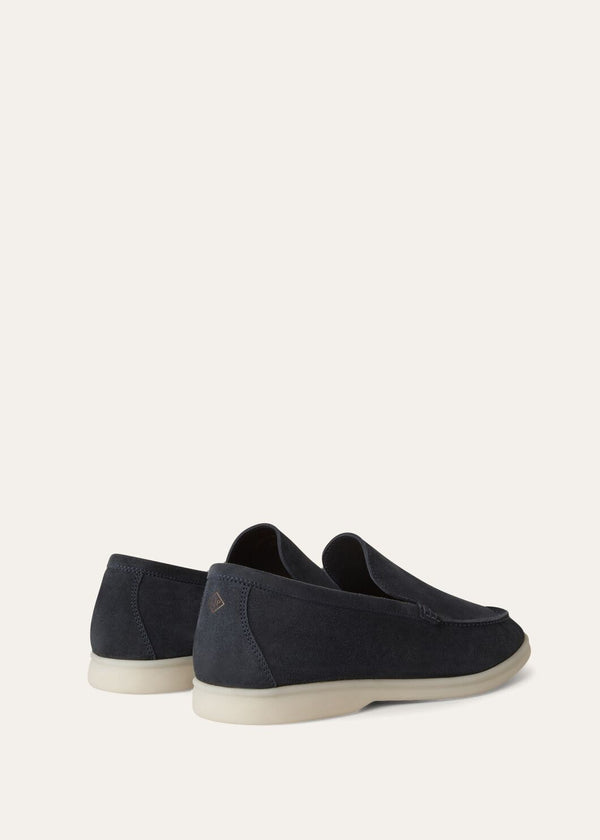 Men's Summer Walk Blue Suede Loafers