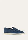 Men's Black Fig Summer Walk Suede Loafers