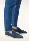 Men's Black Fig Summer Walk Suede Loafers