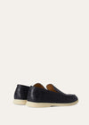 Men's Summer Walk Blue Caiman Leather Loafers