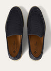Men's Summer Walk Blue Caiman Leather Loafers