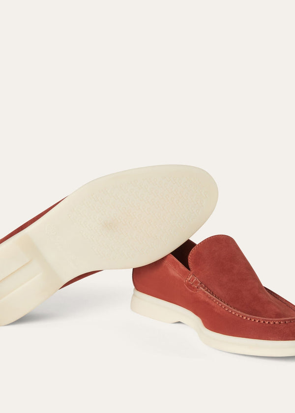 Cinnamon Suede Summer Walk Loafers