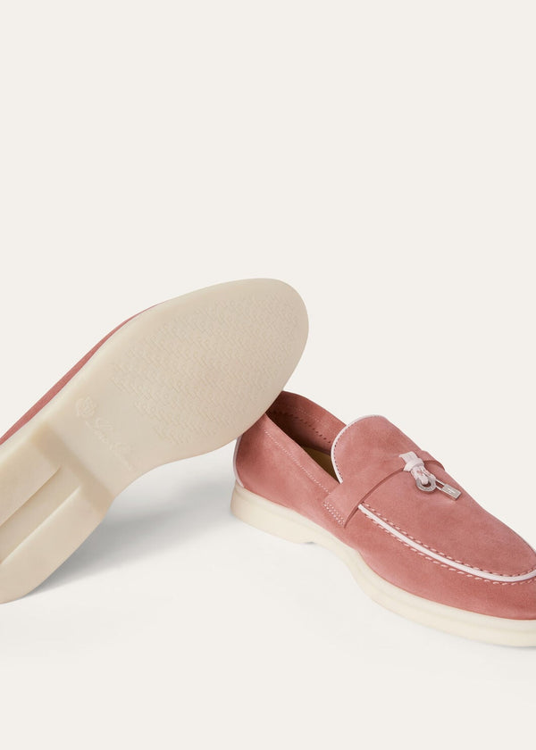 Summer Charms Walk Loafers in Red Suede