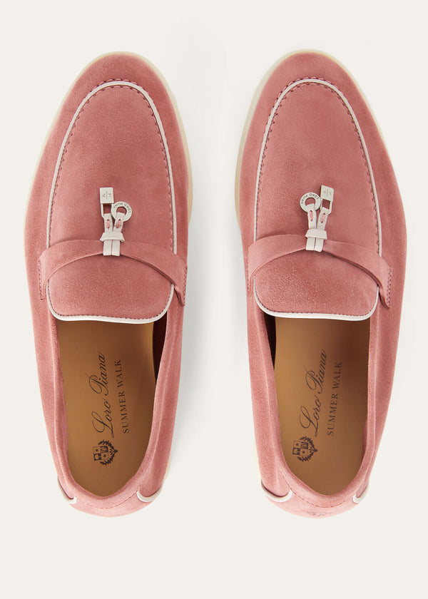 Summer Charms Walk Loafers in Red Suede