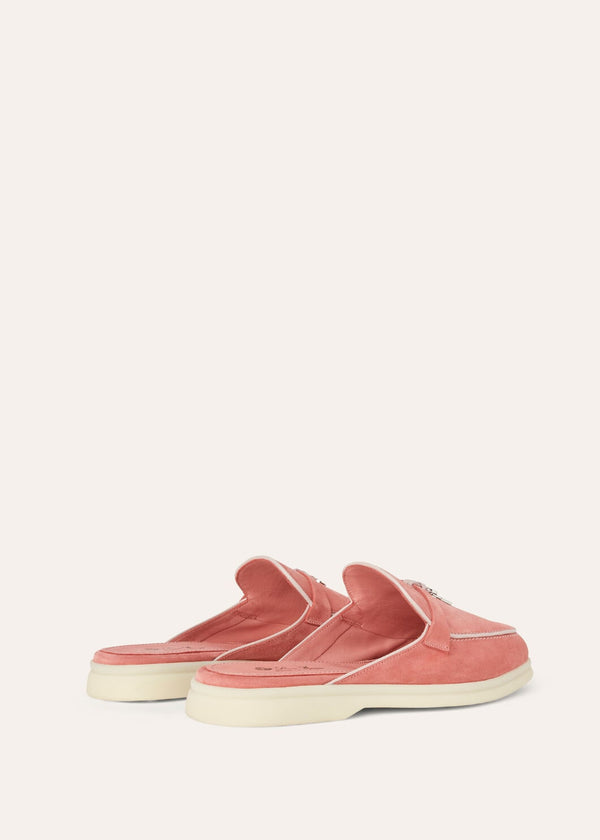 Women's Red Suede Charms Walk Babouche Loafers