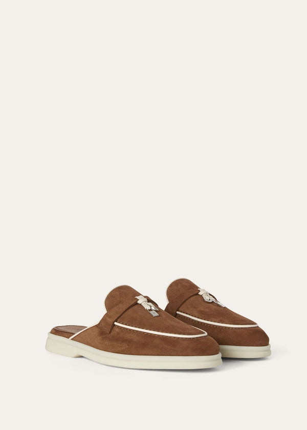 Babouche Charms Walk Moccasins in Brown Suede