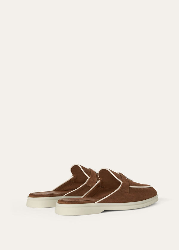 Babouche Charms Walk Moccasins in Brown Suede