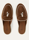 Babouche Charms Walk Moccasins in Brown Suede