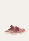 Babouche Charms Walk Moccasins in Pink Suede