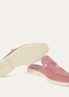 Babouche Charms Walk Moccasins in Pink Suede