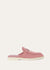 Babouche Charms Walk Moccasins in Pink Suede