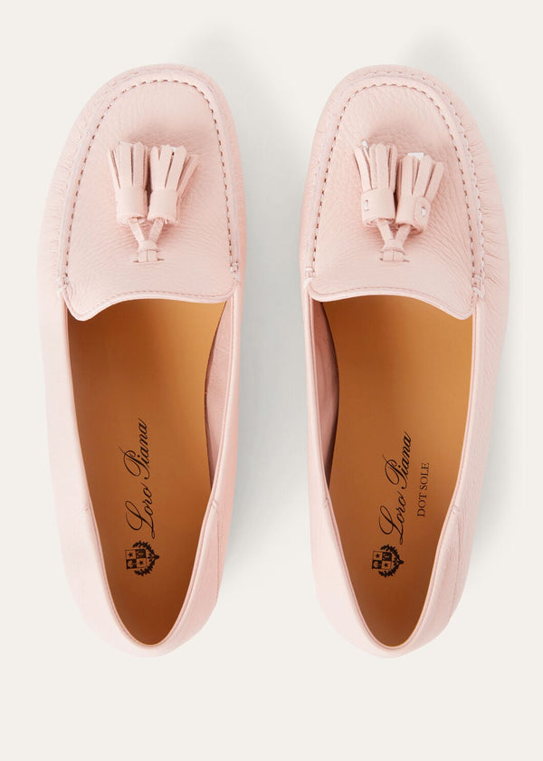 Women's Plum Dot Sole Walk Leather Loafers