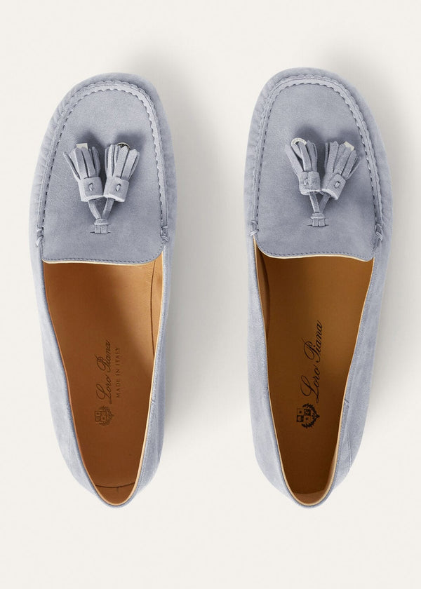 Women's Dot Sole Walk Suede Zirconia Loafers