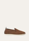 Men's Venice Walk Brown Suede Loafers